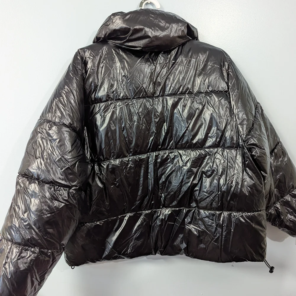 a new day Glossy Black Puffer Coat Xxl - Picture 6 of 7
